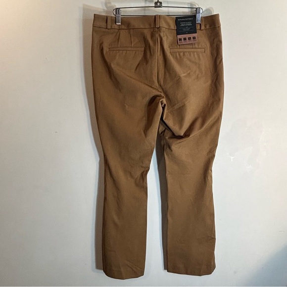 Banana Republic Sz 10 Tan Sloan Straight Washable Bi-Stretch Trouser Pants NEW - Picture 8 of 14